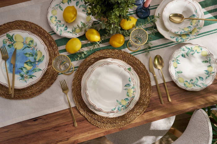 Hermia Sunny Grove Juego de Cena de Porcelana 24 Piezas Hermia Sunny Grove Juego de Cena de Porcelana 24 Piezas